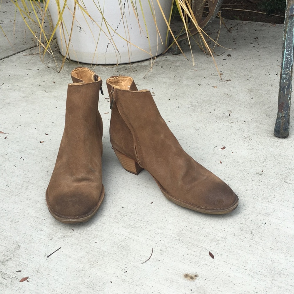 Clarks Brown Suede Ankle Boots